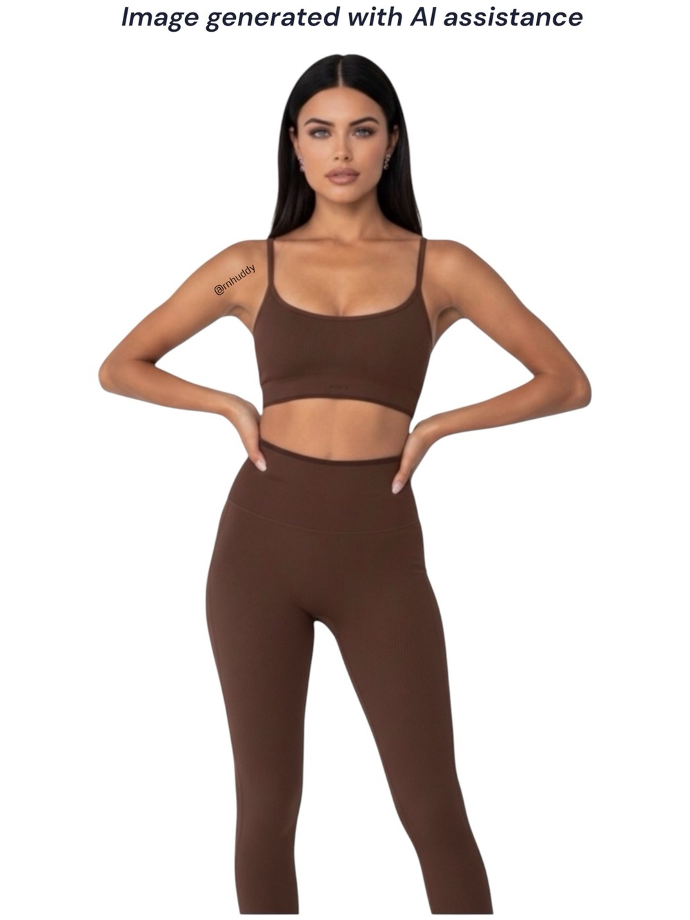 Joja S/M hickory leggings & sports bra set